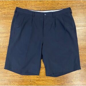 FJ FootJoy Blue Pleated Casual Performance Golf Chino Shorts Bermudas Men 38x10